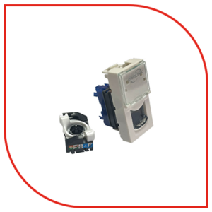 ProLink CAT6 UTP 1G keystone jack rotating, Tool-less Connection Module With Clip Adapter 45*22.5