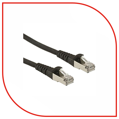 CAT 7 S-FTP patch cable, LSZH - Black